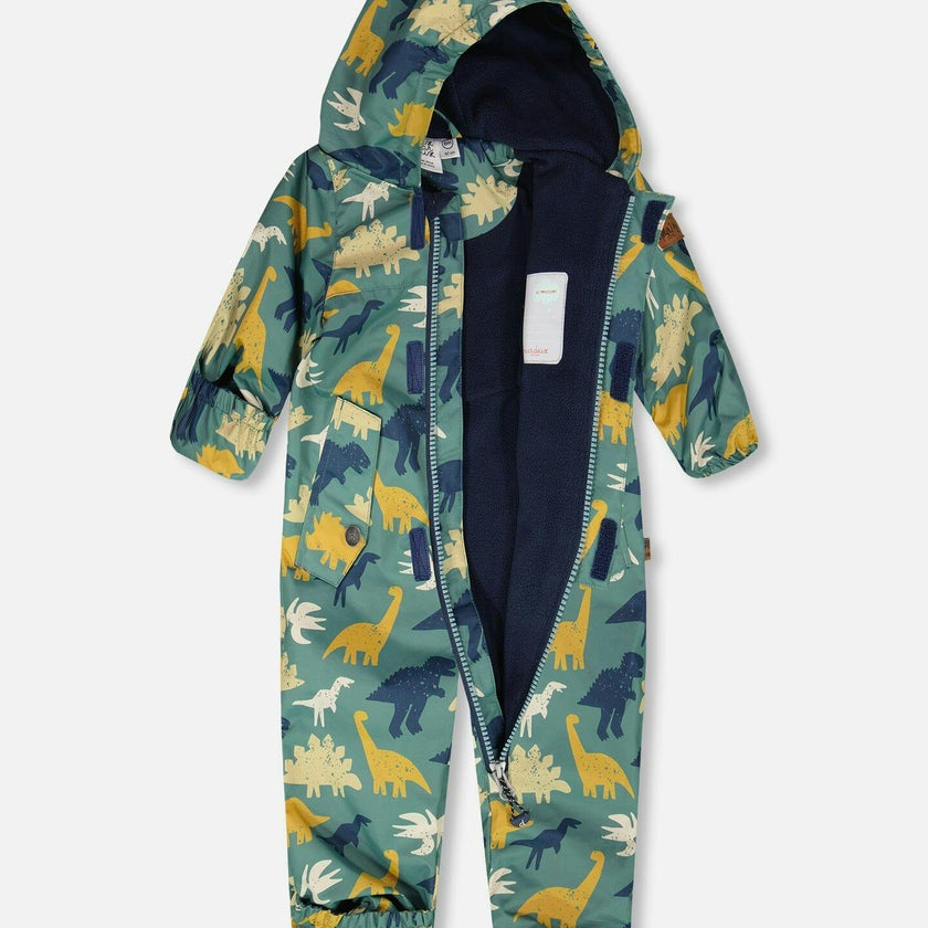 Baby Mid-Season One-Piece Outerwear With Hat