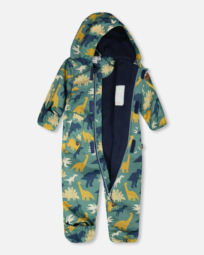 Baby Mid-Season One-Piece Outerwear With Hat