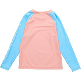 Peach Colorblock LS Rash Top