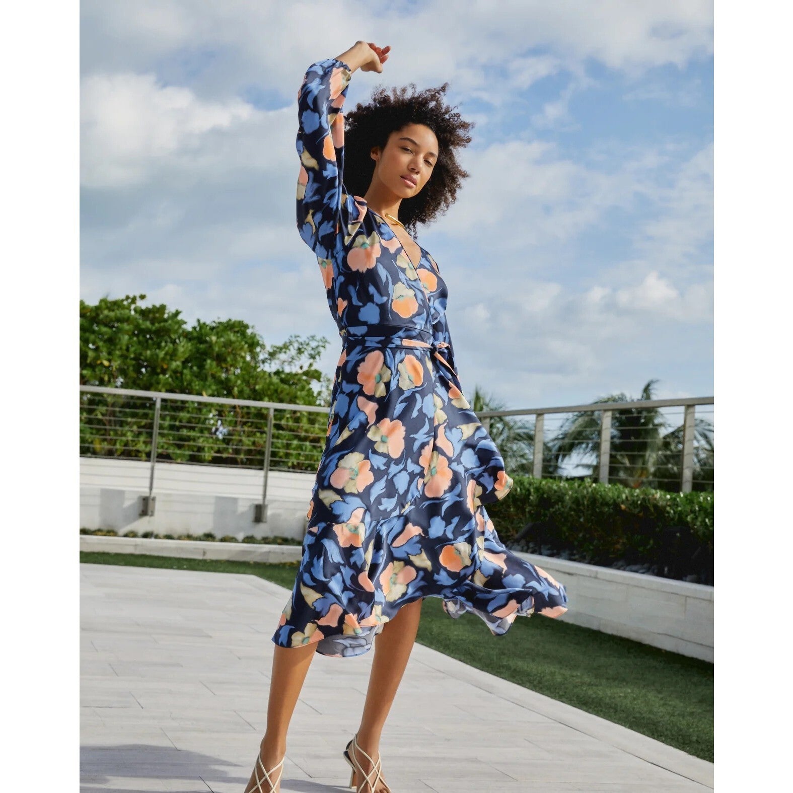 Women's Long Sleeve Blaire Dress, Florals