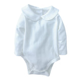 Pima Bodysuit Long Sleeve White