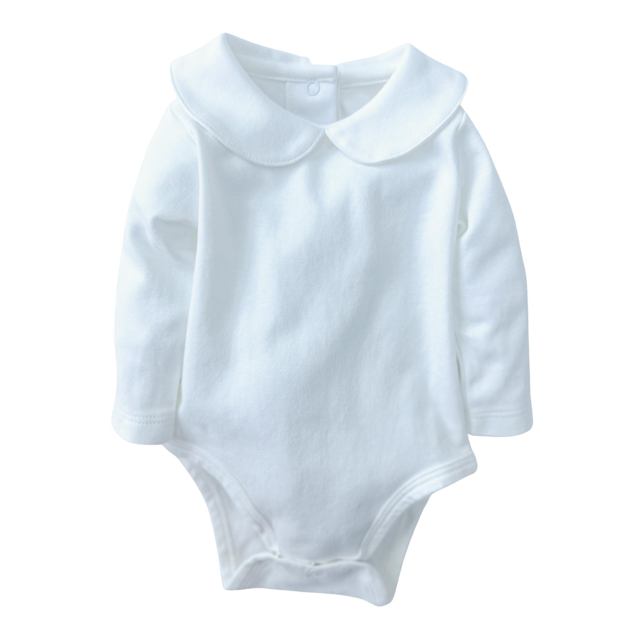 Pima Bodysuit Long Sleeve White