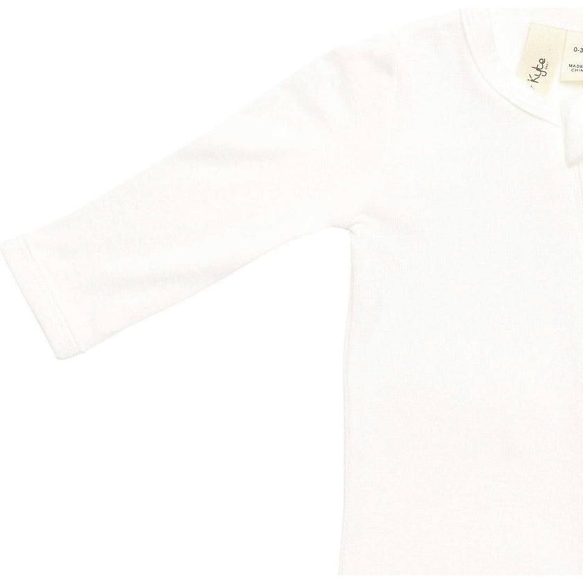 Zippered Romper, Cloud