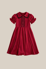 Mini Sophia Dress in Garnet