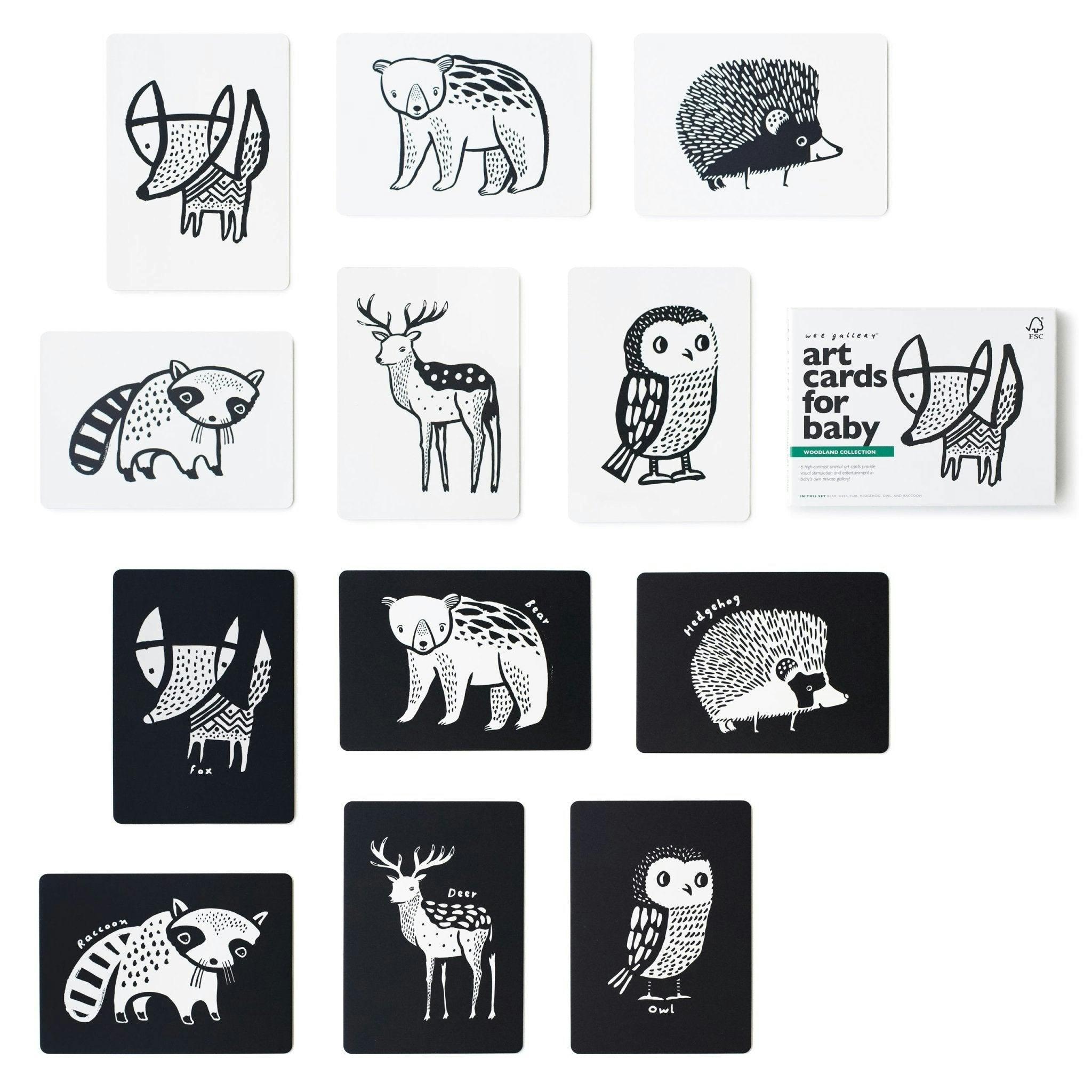 Woodland Art Cards for Baby