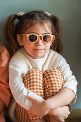 Classic | Sustainable Sunglasses | Plant-Based Bendable Polarized - Child | 3-8 Y | Buckwheat