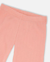 Crinkle Jersey Leggings Peach Pink