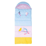 Sleep-N-Pack™ – Big Kid Size | Color Block Camp Collection: Pink Smile Face