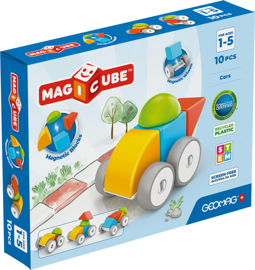 Geomag™ Magicube Blocks Cars 10 Piece Playset