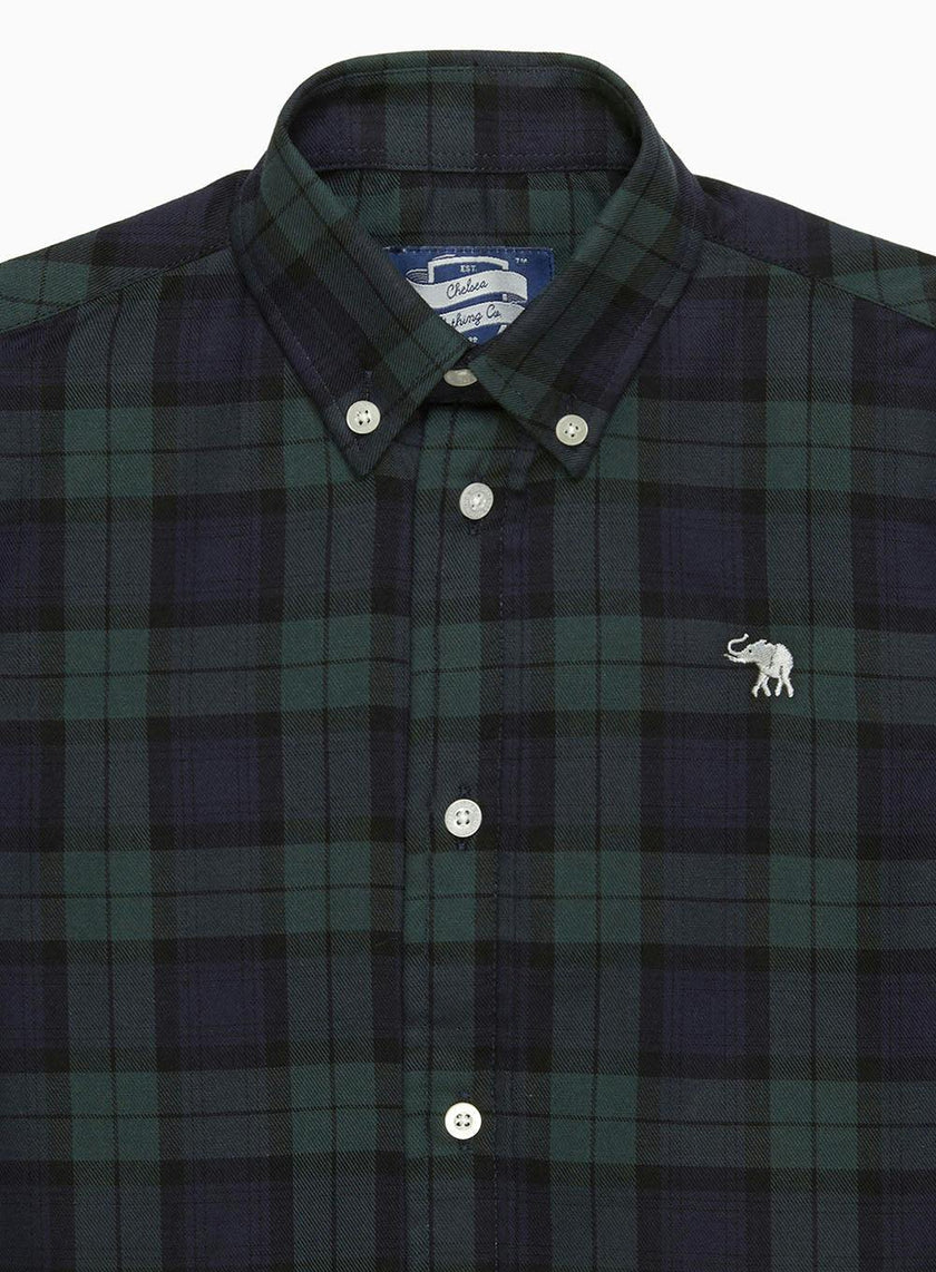 Thomas Shirt in Navy Plaid