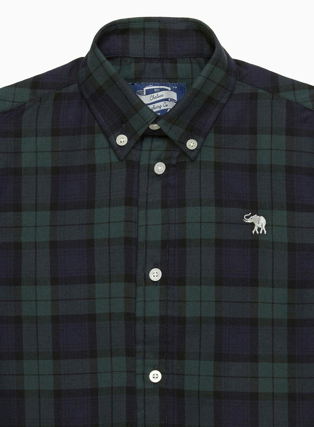 Thomas Shirt in Navy Plaid