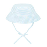 baby powder blue stripe bucket hat