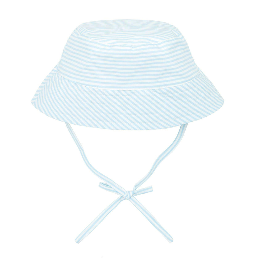 baby powder blue stripe bucket hat