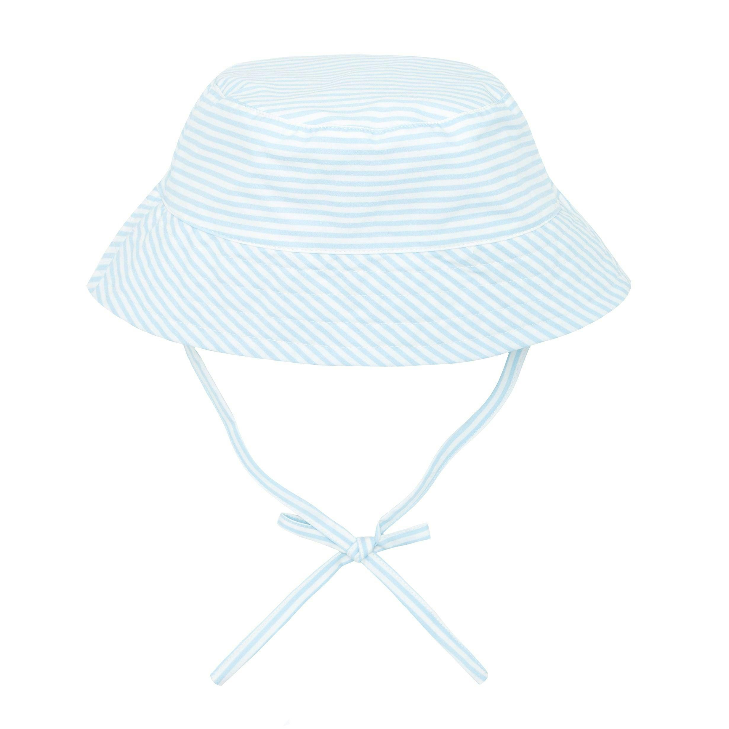 baby powder blue stripe bucket hat