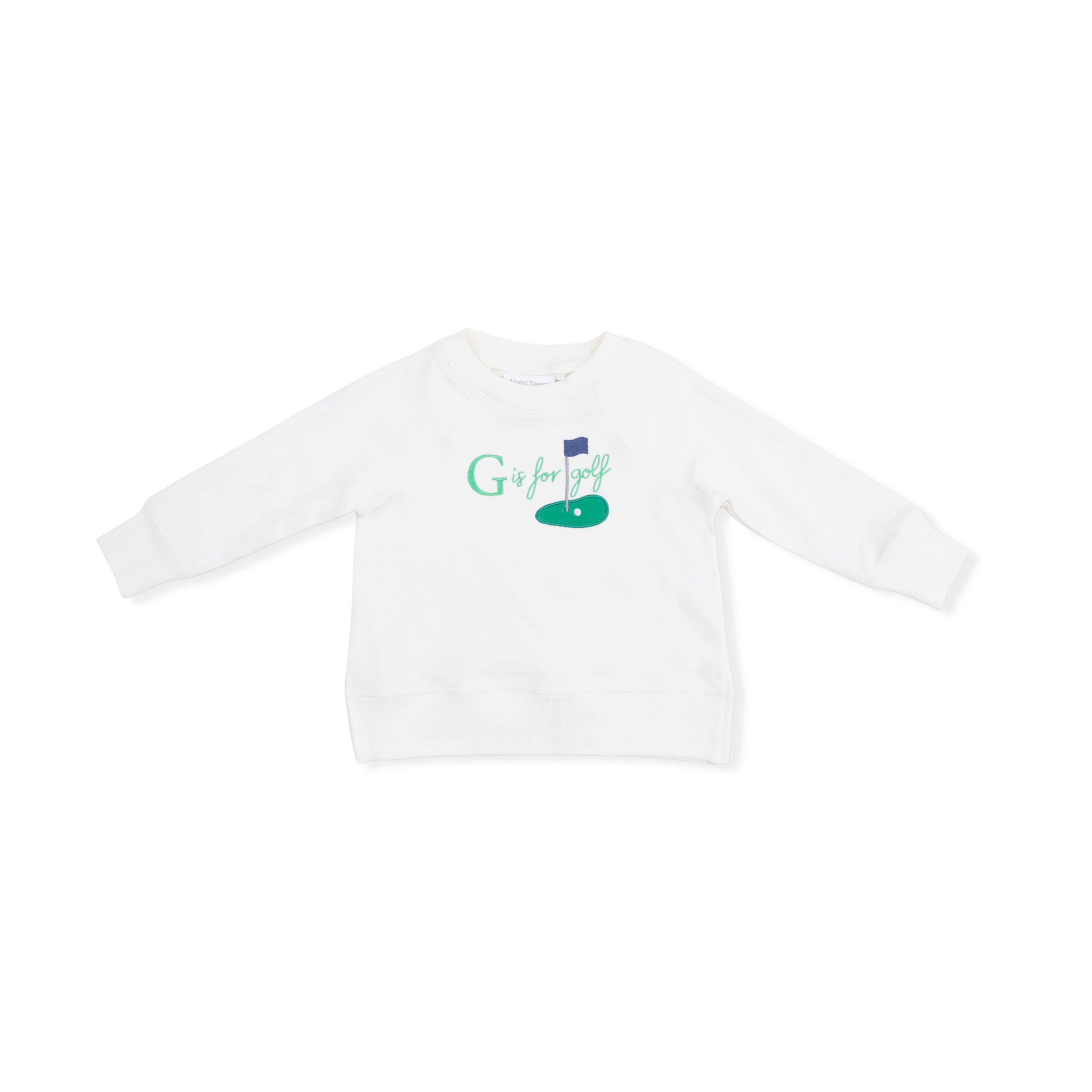 Golf Sets - Raglan Sweatshirt G is for Golf