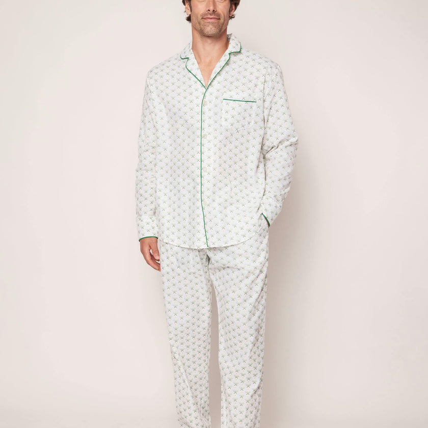 Men's Twill Pajama Set in Match Point
