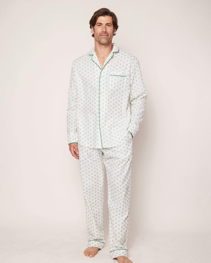 Men's Twill Pajama Set in Match Point