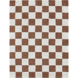 Kitchen Tiles Checkerboard Pattern Washable Rug