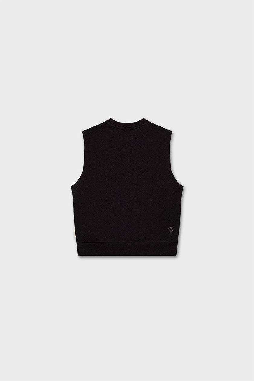 Cotton Sleeveless Sweatshirt
