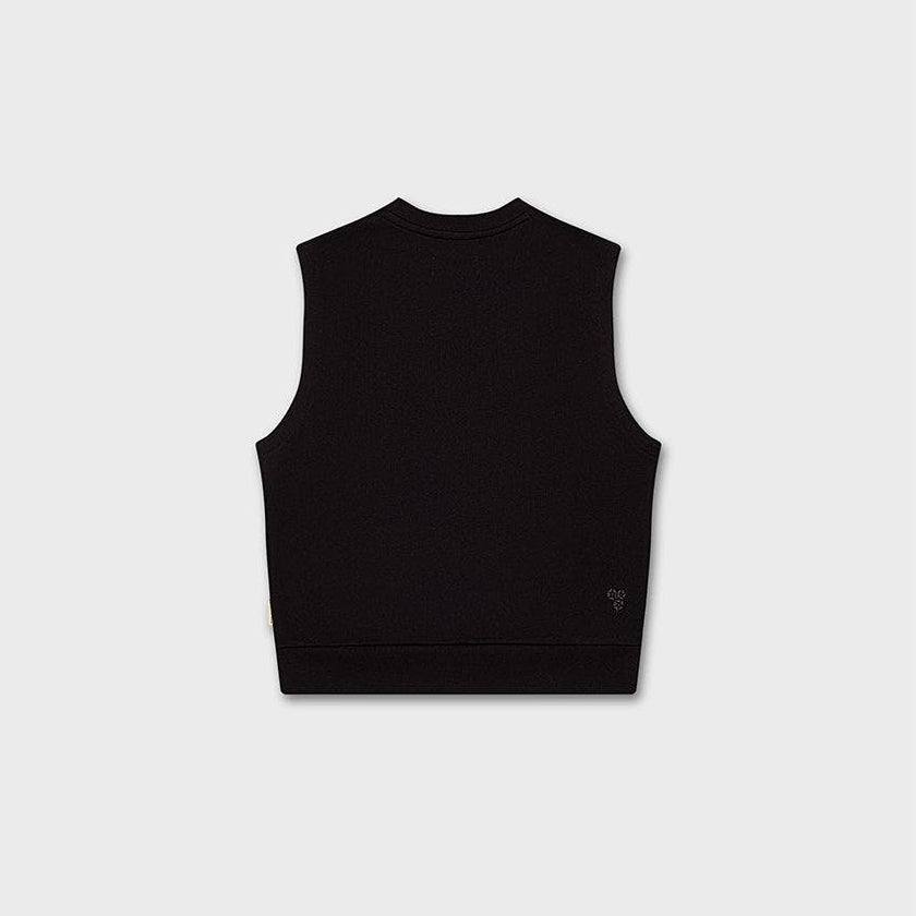 Cotton Sleeveless Sweatshirt