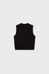 Cotton Sleeveless Sweatshirt