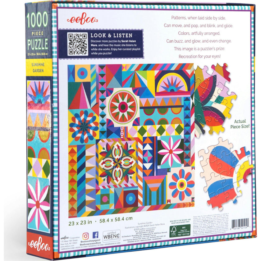 Piece&Love: Sunshine Garden - 1000 pc Puzzle
