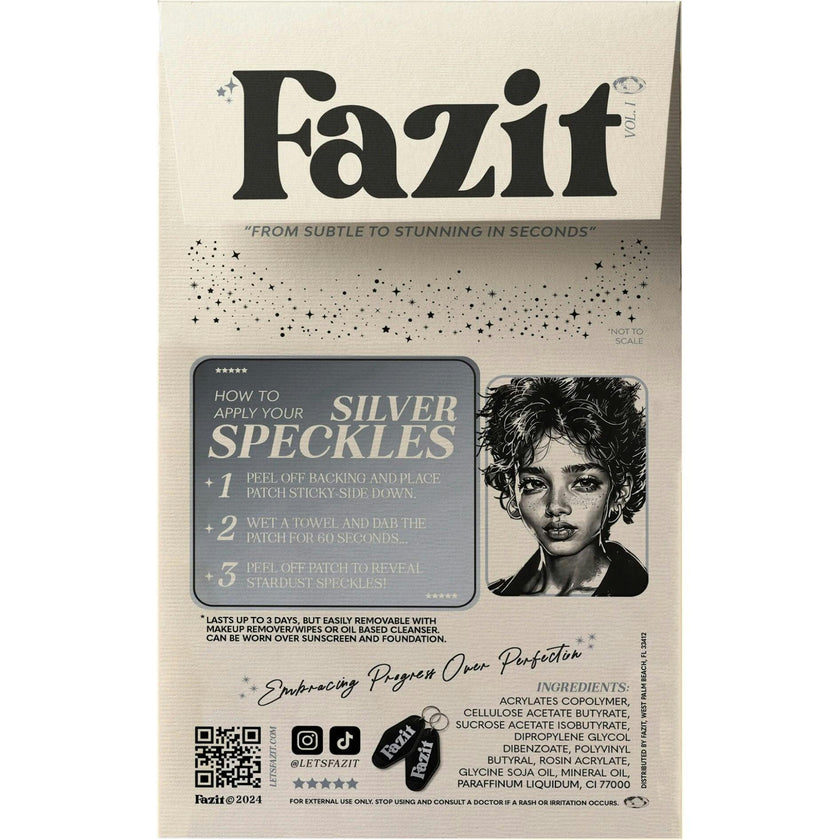 Silver Glitter Freckles Makeup Patches