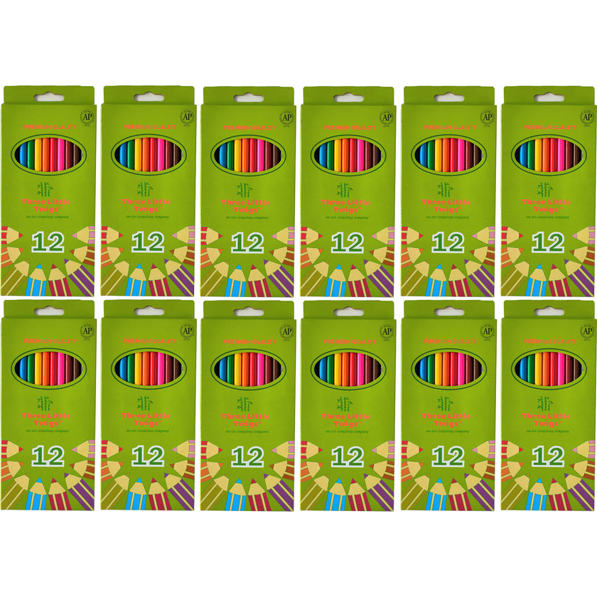 Three Little Twigs: Colored Pencil Set (144 Pieces)