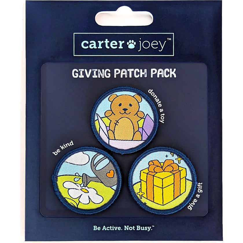 Giving Patches - 3 Colorful Embroidered Hook and Loop Patches Reward Patches