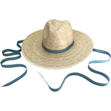 Women'S Zinnia Classic Short Brim Long & Thin Grosgrain Ribbon Sun Hat, Blue