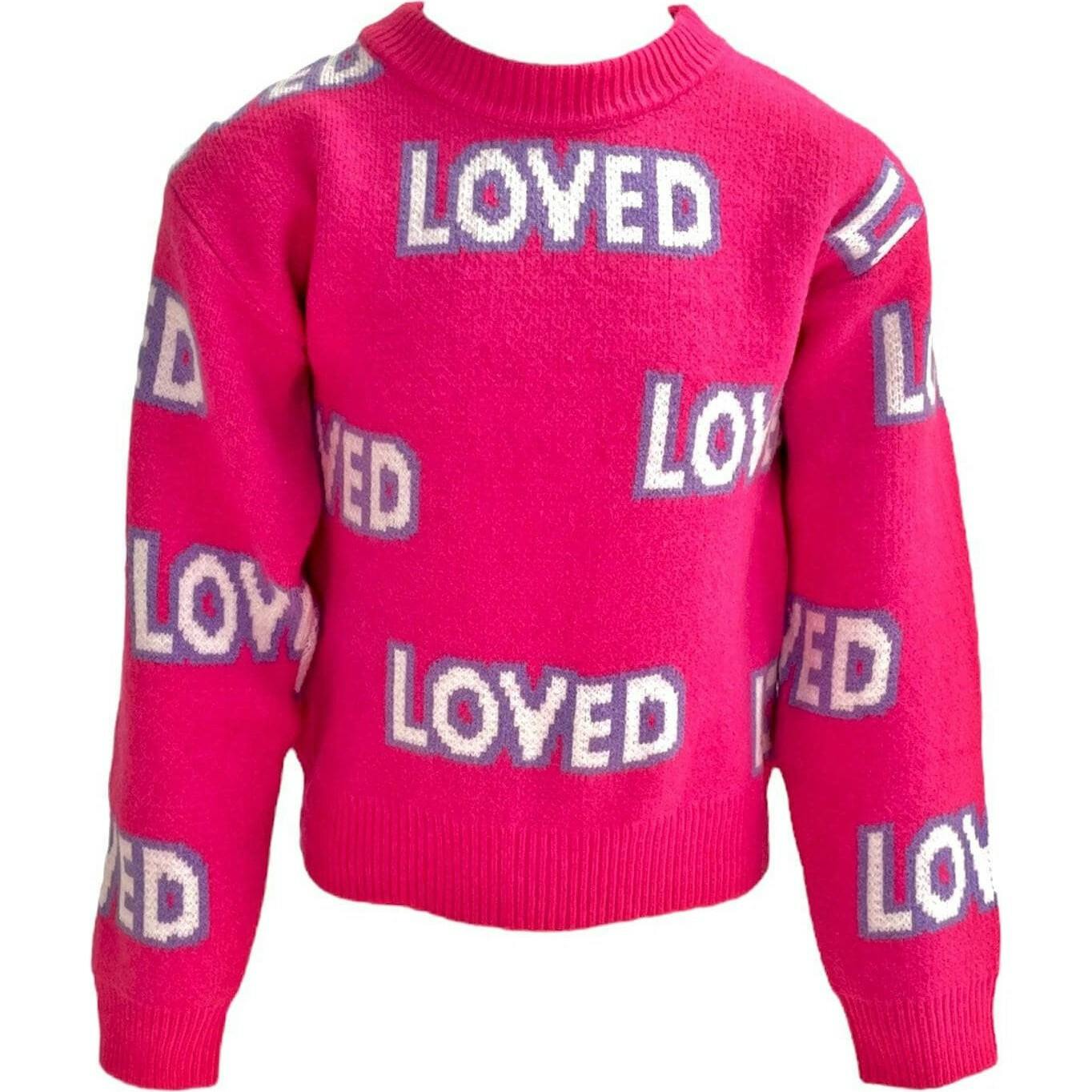 Loved Long Sleeve Ribbed Cuff Sweater