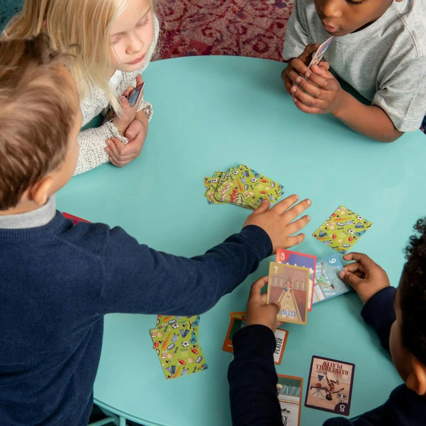 Upbounders® 4-in-1 Kids Playing Card CDU, 12 units assorted