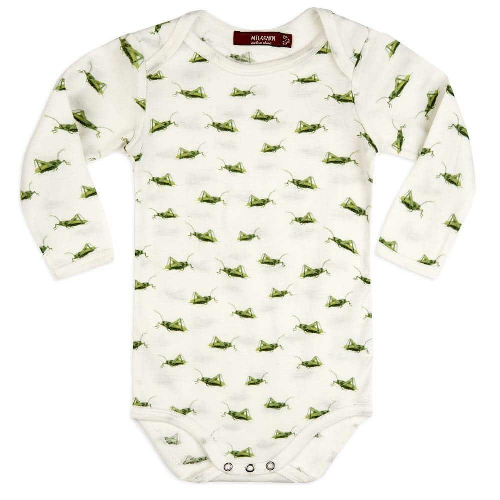 Grasshopper Organic Cotton Long Sleeve One Piece