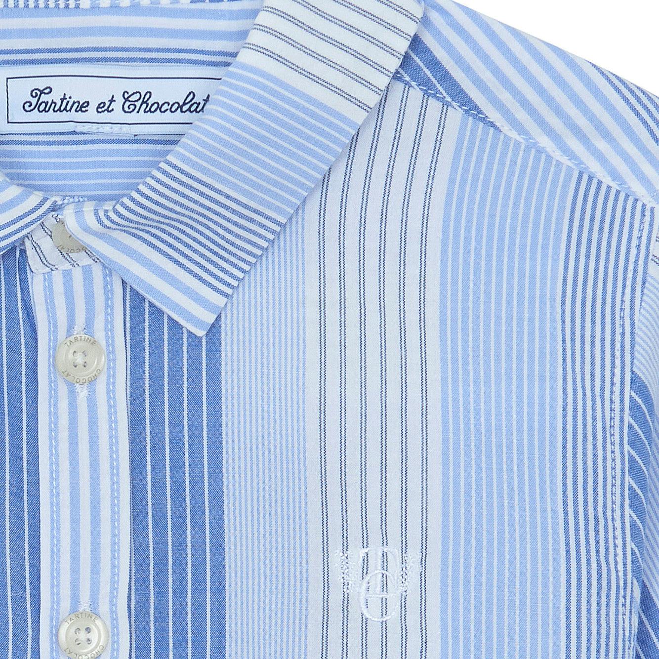 TARTINE ET CHOCOLAT Aegean Striped Shirt - Blue