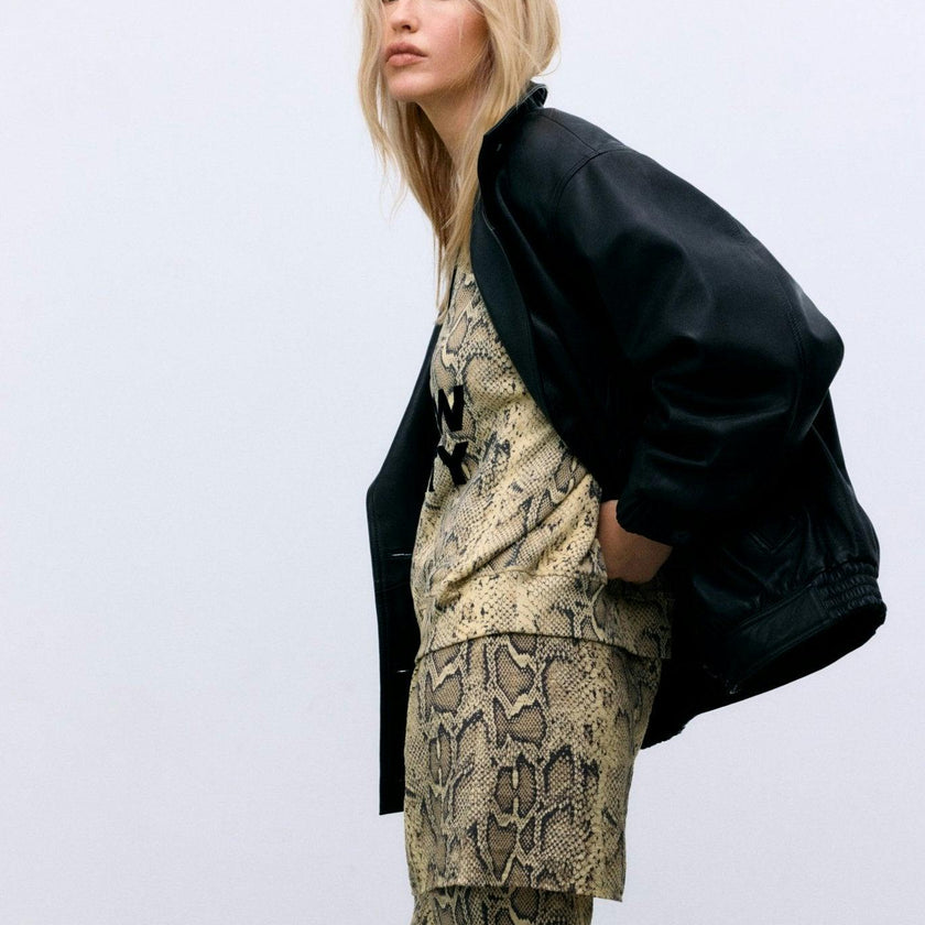TNS Logo Woman Sweatshirt Group 2 Nettle Print