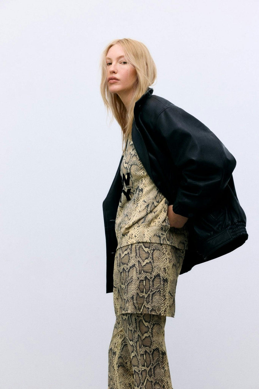 TNS Logo Woman Sweatshirt Group 2 Nettle Print
