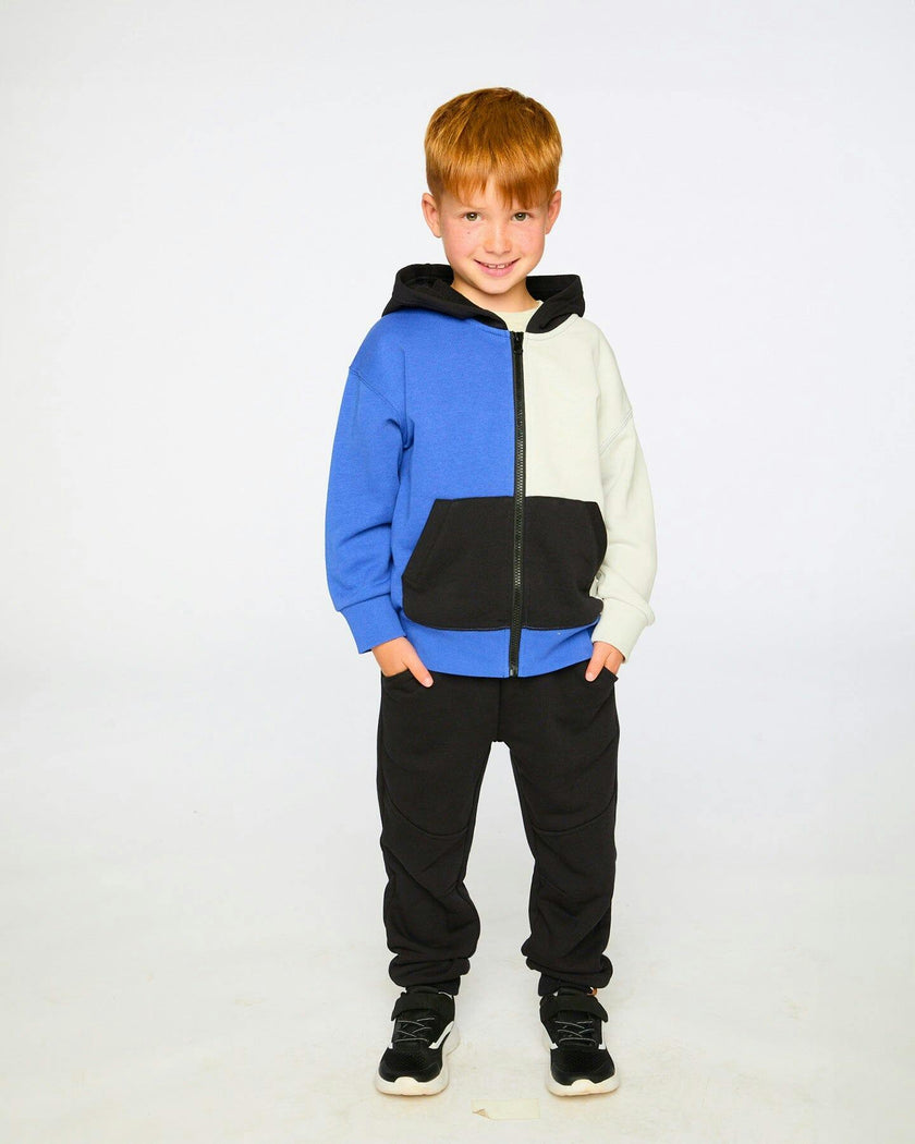 French Terry Sweatpants With Cross Seams