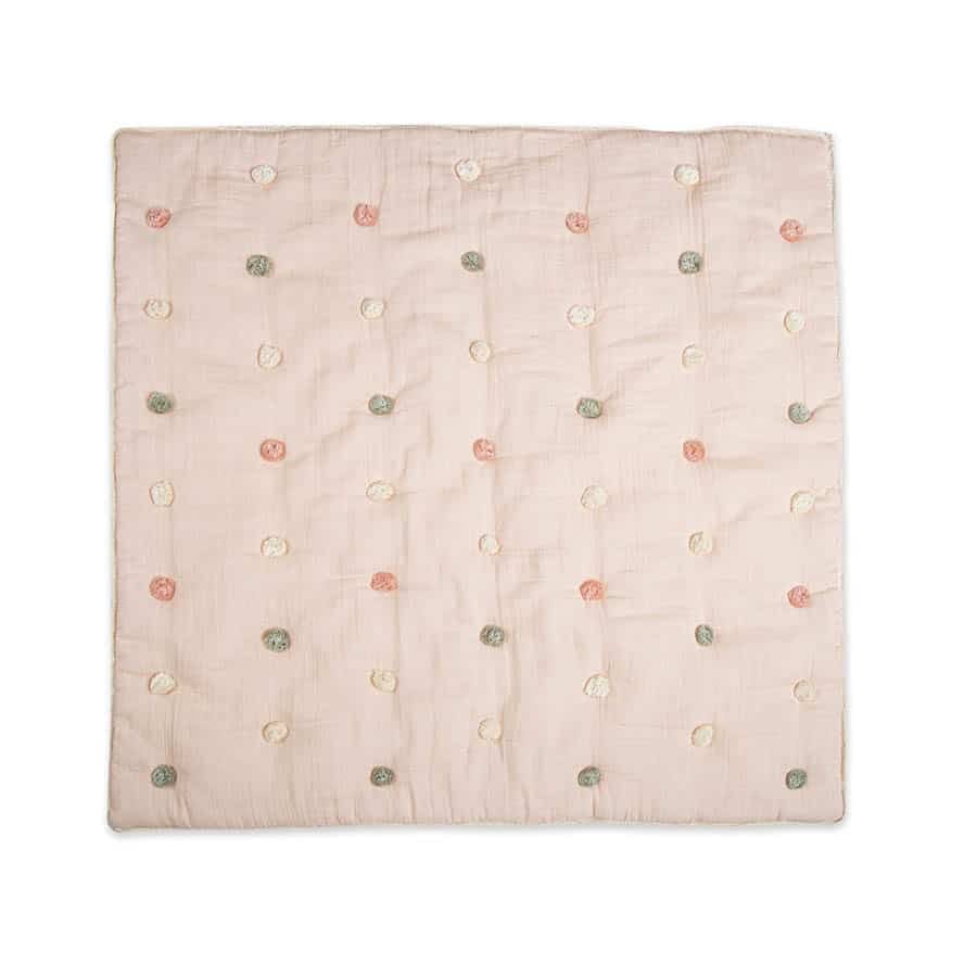 Parker Cotton Muslin Pom Pom Baby Quilt