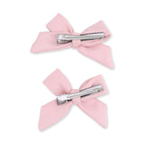 Solid Peachskin - 2 Pack Bow Clips