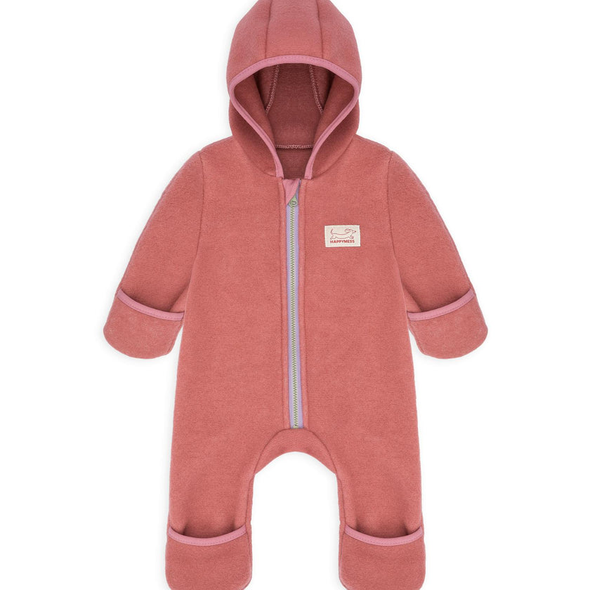 children's merino wool overall - cinnamon