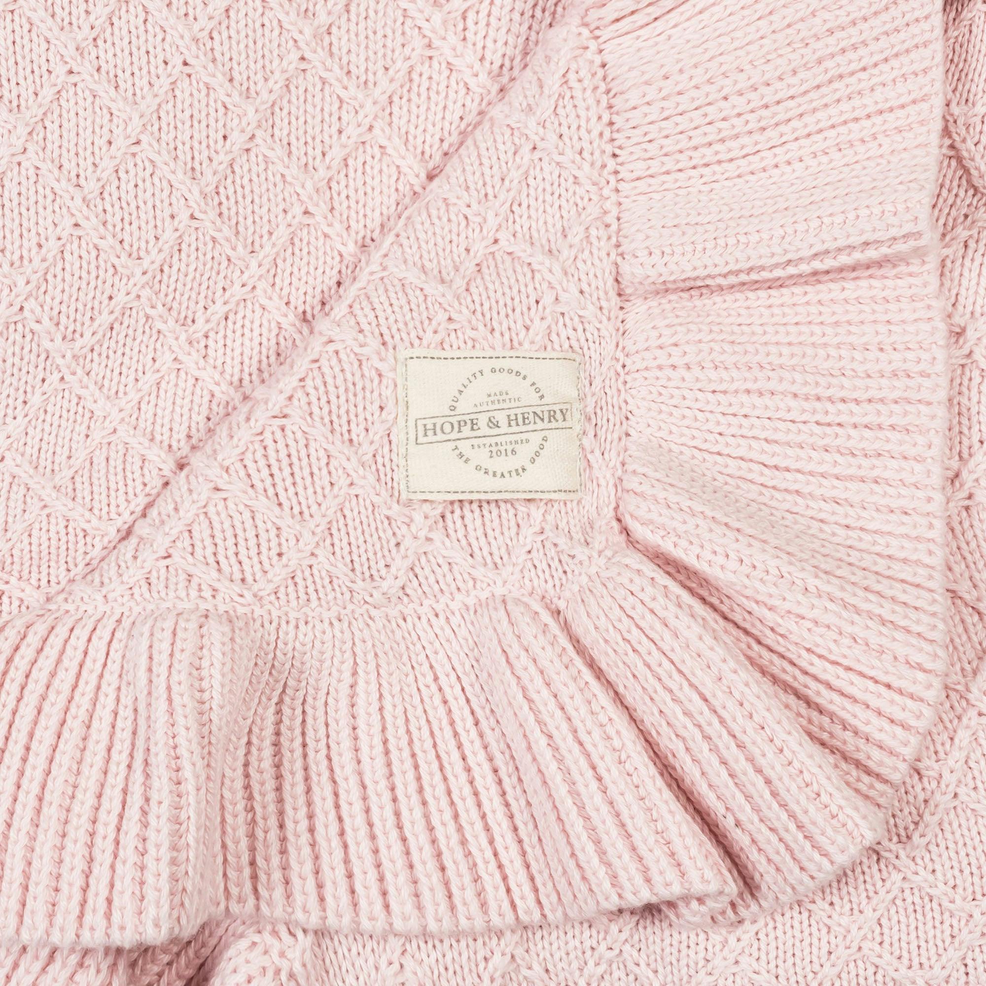 Organic Ruffle Edge Baby Blanket