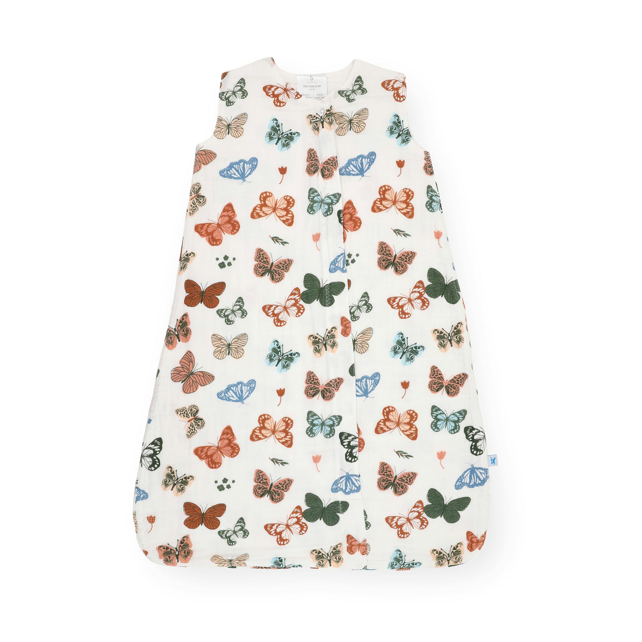 Cotton Muslin Sleep Bag - Butterflies