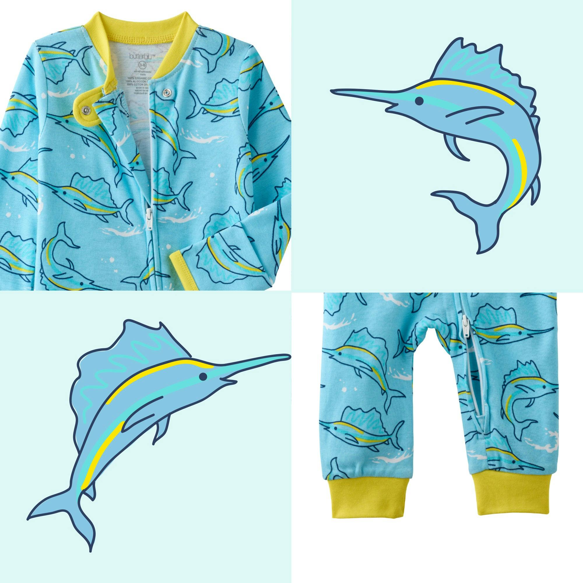 SHADOW Sleep & Play Baby Pajamas for Boys & Girls