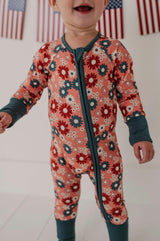 Long Sleeve Zip Romper