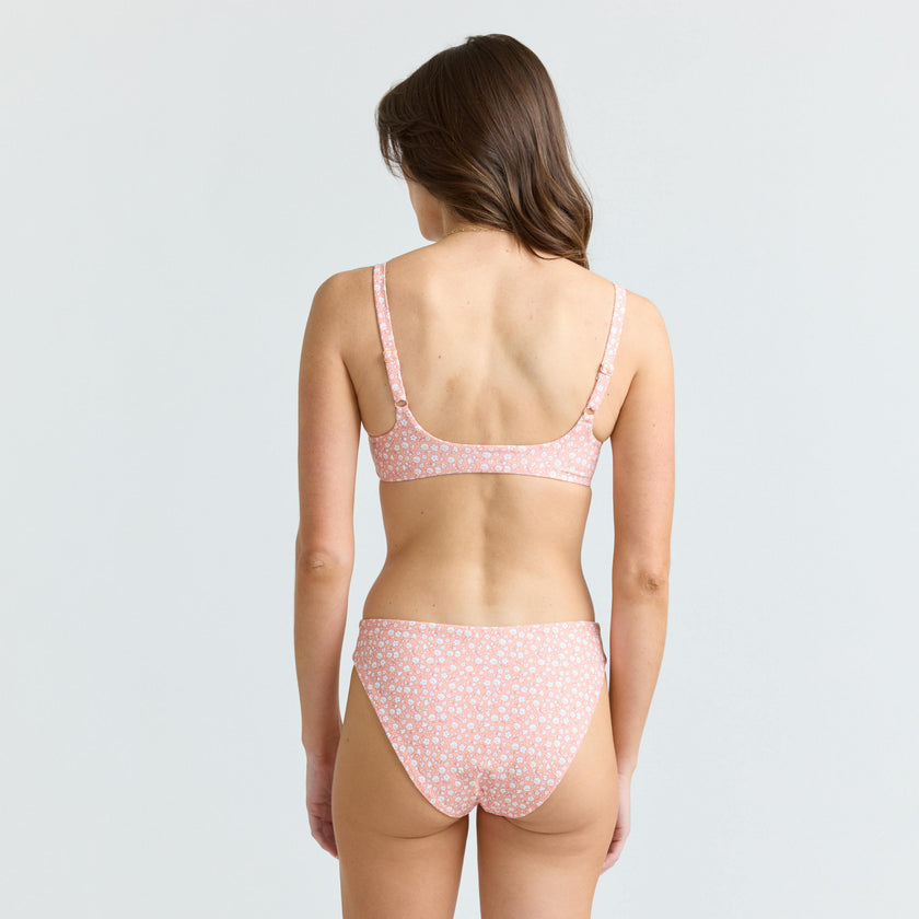 womens melone floral midrise bikini bottom