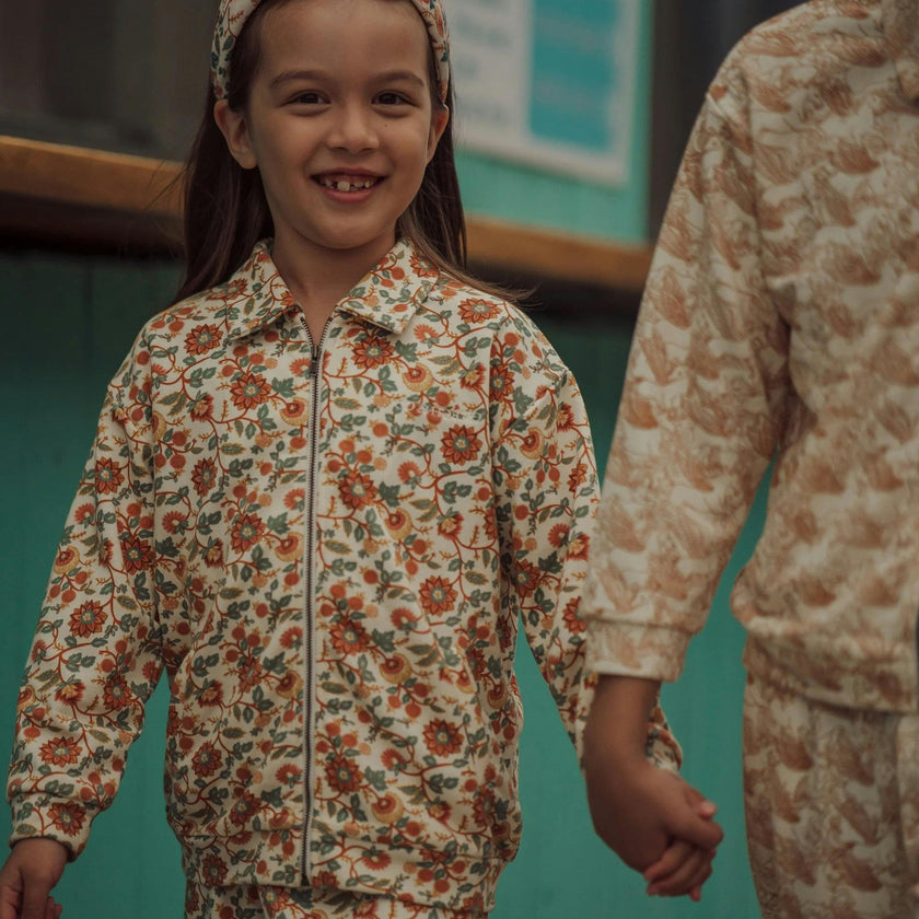 Tracksuit Jacket | Organic Cotton Jersey - In Bloom