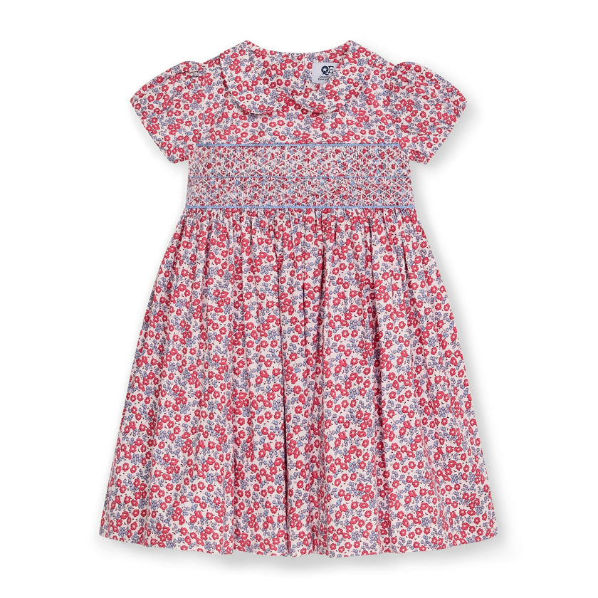 Smocked Girls Dress Augusta