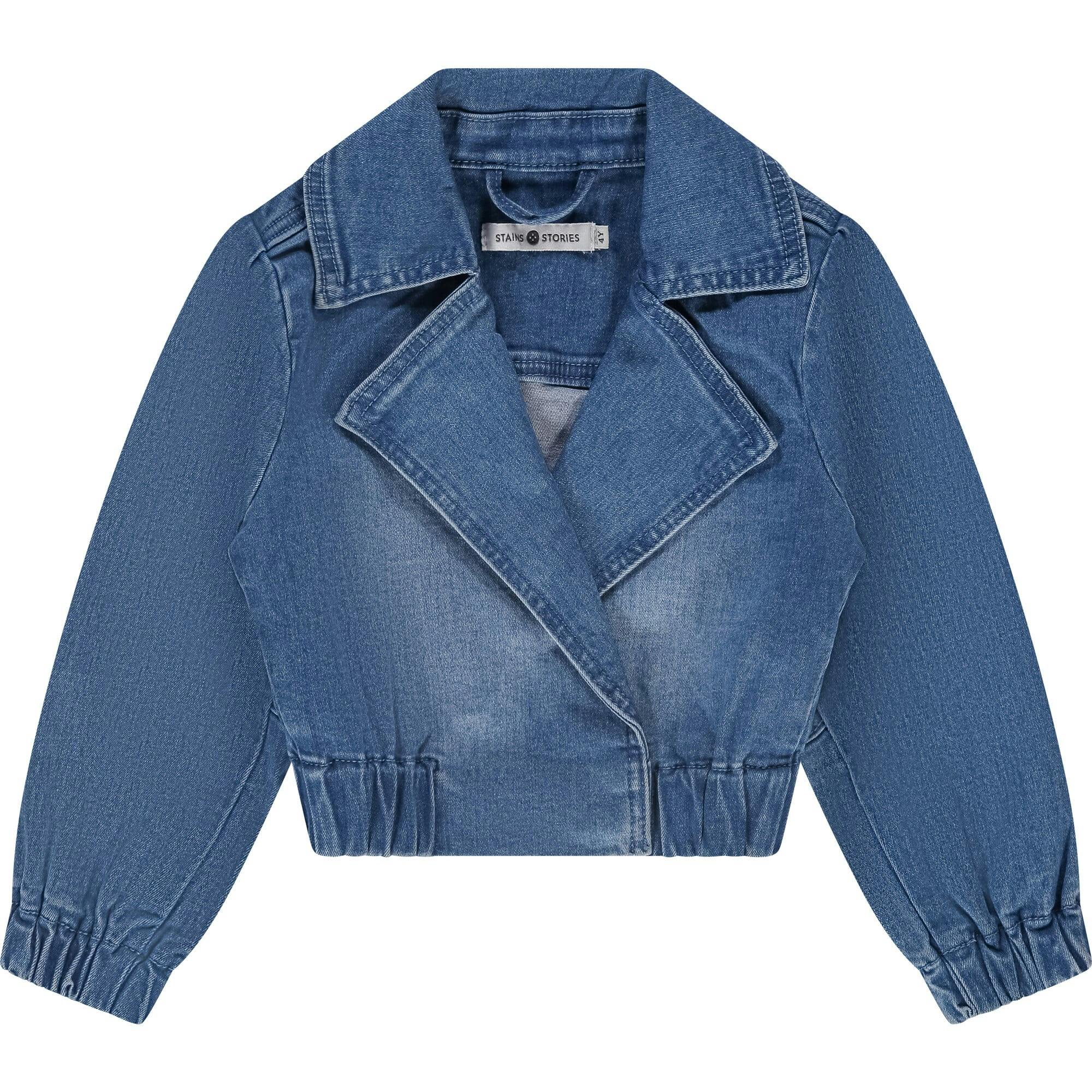 Modern Cinched Waist Denim Jacket