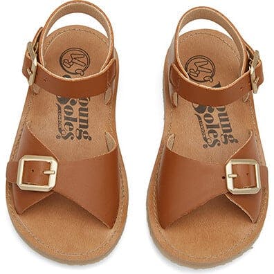 Sonny Synthetic Vegan Leather Sandal, Brown