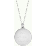 Personalized Locket Necklace, Sterling Silver